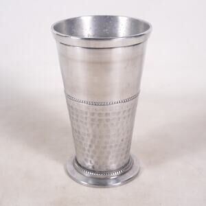 Debi Lilly Decorative Metal Vase Flower Pot Urn Home Decor Silver Gray 7" Tall